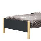 Cama Solteiro Simba Pés Madeira Natural Com Colchão D33 - Rel
