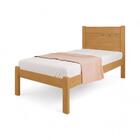 Cama Solteiro Sofisticada Berli Naturalle E Off White