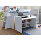 Cama Solteiro Sophia Branco Com Escrivaninha