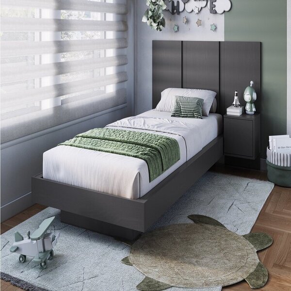 Cama Solteiro Suspensa Com Cabeceira E Mesa De Apoio 80/90 Zu