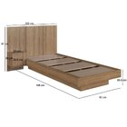 Cama Solteiro Suspensa Com Cabeceira E Mesa De Apoio 80/90 Zu