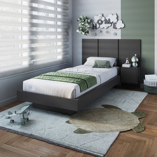 Cama Solteiro Suspensa Com Cabeceira E Mesa De Apoio 80/90 Zu