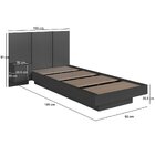 Cama Solteiro Suspensa Com Cabeceira E Mesa De Apoio 80/90 Zu