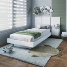 Cama Solteiro Suspensa Com Cabeceira E Mesa De Apoio 80/90 Zu