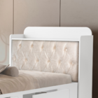 Cama Solteiro Tamires 2 Gavetas Painel Captone Classic – Bran