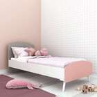 Cama Solteiro Ternura Branca E Rosa
