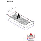 Cama Solteiro Ternura Branca E Rosa