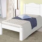 Cama Solteiro Thalia Estrado Reforçado Branco