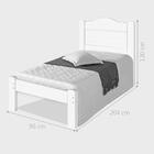 Cama Solteiro Thalia Estrado Reforçado Castanho Wood