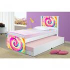 Cama Solteiro Tie Dye Com Auxiliar