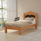Cama Solteiro Tradicional Moderna 100% Mdf Com Colchão