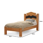 Cama Solteiro Tradicional Moderna 100% Mdf Com Colchão
