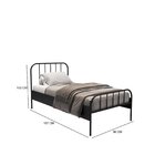 Cama Solteiro Tubular Julia Yescasa Preto