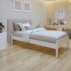 Cama Solteiro Turca Slim Em Madeira Maciça Branco