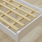 Cama Solteiro Turca Slim Em Madeira Maciça Branco