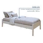 Cama Solteiro Turca Slim Em Madeira Maciça Branco