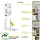 Cama Solteiro Vancouver Articulável 4 Prateleiras Branco - Ar