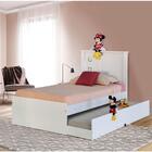 Cama Solteiro Viana Branca Com Auxiliar