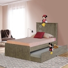 Cama Solteiro Viana Carvalho  Com Auxiliar E Colchões