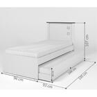 Cama Solteiro Viana Mel Com Auxiliar