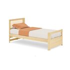 Cama Solteiro Wave Juvenil  Reversivel Em Rattan Com Led Casa