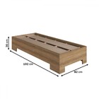 Cama Solteiro Xangai Mel - Art In Móveis