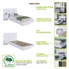 Cama Solteiro Zurique 1 Porta Mel - Art In Móveis