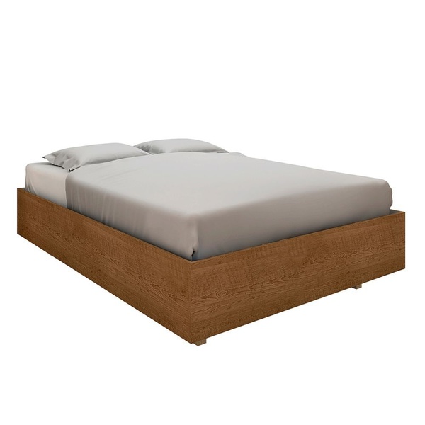 Cama Super Box Casal para Colchão 138 - Malbec