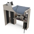 Cama Suspensa Multifuncional Com Mesa Gamer 2 Portas Konza  C