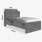 Cama Tamires Branco Com Colchão