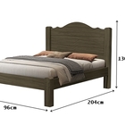 Cama Thalia Solteiro Castanho – Vj Móveis