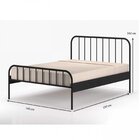 Cama Tubular Casal Julia Yescasa Preto