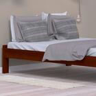 Cama Turca Casal Castanho Madeira Nemargi Com Colchão Casal H