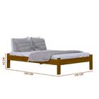 Cama Turca Casal Imbuia Madeira Nemargi Com Colchão Casal Hel