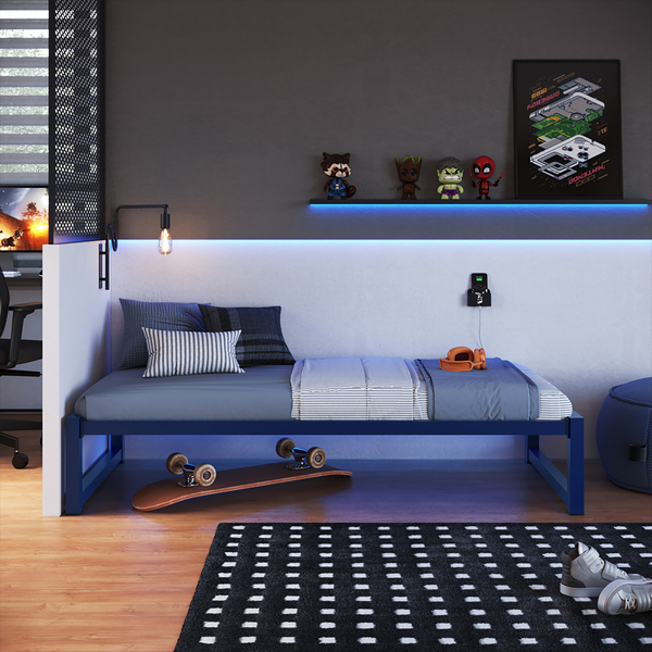 Cama Turca De Solteiro - Éden Azul Del Rey