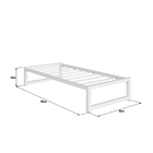 Cama Turca De Solteiro - Éden Branco