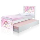 Cama Unicórnio Uni Com Auxiliar E Colchões