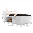 Cama Viena Casal Canto Pet Branco