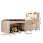 Cama Viena Solteiro Canto Pet Amarula