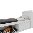 Cama Viena Solteiro Canto Pet Branco