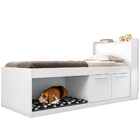 Cama Viena Solteiro Canto Pet Branco