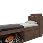 Cama Viena Solteiro Canto Pet Chocolate