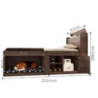 Cama Viena Solteiro Canto Pet Chocolate