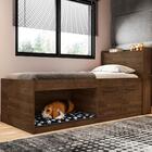 Cama Viena Solteiro Canto Pet Malbec