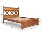 Cama X Solteiro Madeira Maciça Mogno/mel