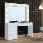 Camarim Anne 5 Gavetas 9 Lampadas Led Mavaular Branco