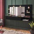 Camarim Penteadeira Preto Fosco Lumiere