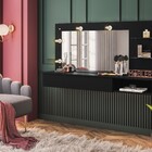 Camarim/penteadeira Suspensa Arisa Preto Fosco