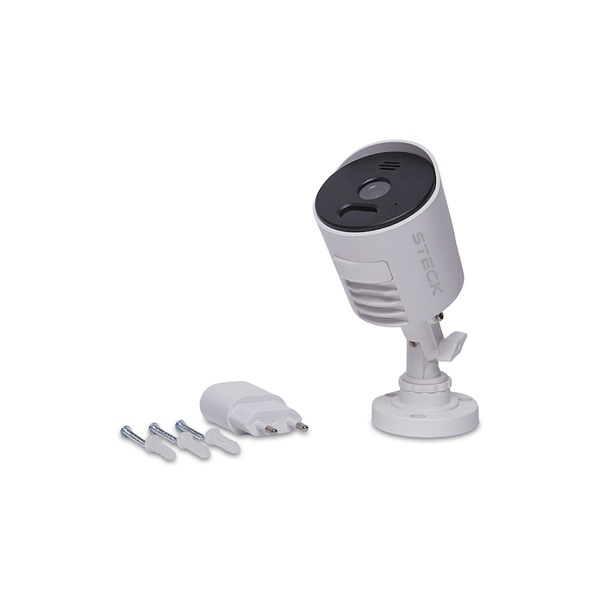 Câmera de Segurança Fixa Externa com Wi-Fi Steck SCAM2BS1