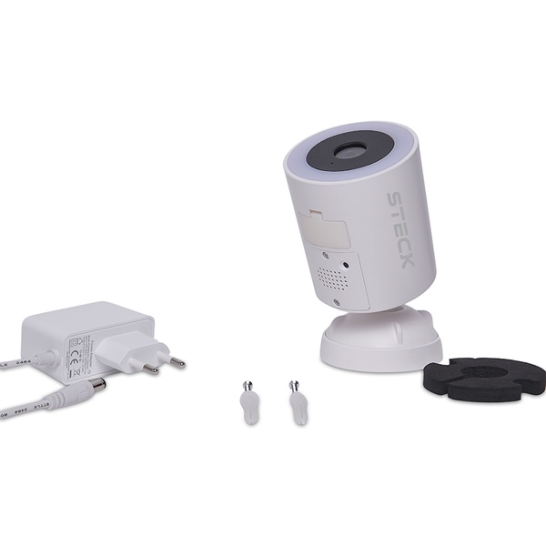 Câmera de Segurança Fixa Externa Light com Visão Noturna Colorida Steck SCAM5BS1